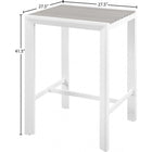 Meridian Furniture Nizuc Outdoor Patio Aluminum Bar Table 379-T - Outdoor Furniture