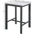 Meridian Furniture Nizuc Outdoor Patio Aluminum Bar Table 381-T - Outdoor Furniture