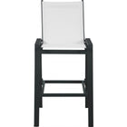 Meridian Furniture Nizuc Outdoor Patio Mesh Barstool - Black - Outdoor Furniture