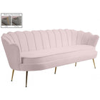 Meridian Furniture Gardenia Velvet Sofa - Pink - Sofas