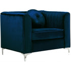 Meridian Furniture Isabelle Velvet Chair - Navy - Chairs