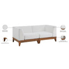 Meridian Furniture Rio Outdoor Off White Waterproof Modular Sofa S62 - Outdoor Furniture