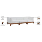 Meridian Furniture Rio Outdoor Off White Waterproof Modular Sofa S96 - Outdoor Furniture