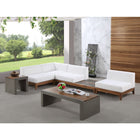 Meridian Furniture Rio Outdoor Off White Waterproof Modular Sectional 4B - Outdoor Furniture