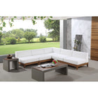 Meridian Furniture Rio Outdoor Off White Waterproof Modular Sectional 5B - Outdoor Furniture