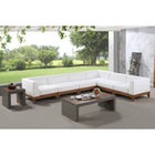 Meridian Furniture Rio Outdoor Off White Waterproof Modular Sectional 6A - Outdoor Furniture