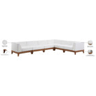 Meridian Furniture Rio Outdoor Off White Waterproof Modular Sectional 6A - Outdoor Furniture