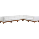 Meridian Furniture Rio Outdoor Off White Waterproof Modular Sectional 6A - Outdoor Furniture