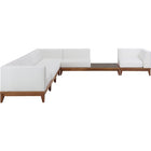 Meridian Furniture Rio Outdoor Off White Waterproof Modular Sectional 6B - Outdoor Furniture