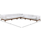 Meridian Furniture Rio Outdoor Off White Waterproof Modular Sectional 7A - Outdoor Furniture