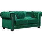 Meridian Furniture Bowery Velvet Loveseat - Loveseats