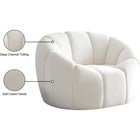 Meridian Furniture Elijah Boucle Fabric Chair - Chairs