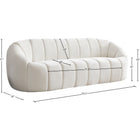 Meridian Furniture Elijah Boucle Fabric Sofa - Sofas