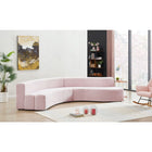 Meridian Furniture Curl Velvet 2pc. Sectional - Sofas