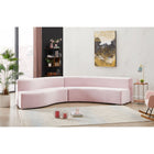 Meridian Furniture Curl Velvet 2pc. Sectional - Sofas