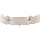 Meridian Furniture Vivacious Velvet 3pc. Sectional - Sofas