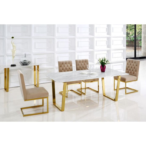 Meridian Furniture Cameron Gold Dining Table - Dining Tables