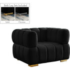 Meridian Furniture Gwen Velvet Chair - Black - Chairs