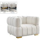 Meridian Furniture Gwen Velvet Chair - Cream - Chairs