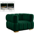 Meridian Furniture Gwen Velvet Chair - Green - Chairs