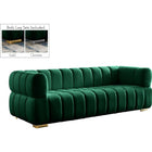 Meridian Furniture Gwen Velvet Sofa - Green - Sofas