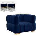 Meridian Furniture Gwen Velvet Chair - Navy - Chairs
