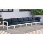 Meridian Furniture Nizuc Outdoor Patio White Aluminum Modular Sofa S180A - Outdoor Furniture