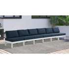 Meridian Furniture Nizuc Outdoor Patio White Aluminum Modular Sofa S180B - Outdoor Furniture