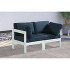 Meridian Furniture Nizuc Outdoor Patio White Aluminum Modular Sofa S60A - Outdoor Furniture