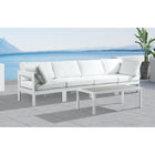 Meridian Furniture Nizuc Outdoor Patio White Aluminum Modular Sofa S120A - Outdoor Furniture