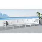 Meridian Furniture Nizuc Outdoor Patio White Aluminum Modular Sofa S180A - Outdoor Furniture