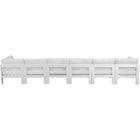 Meridian Furniture Nizuc Outdoor Patio White Aluminum Modular Sofa S180A - Outdoor Furniture