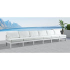 Meridian Furniture Nizuc Outdoor Patio White Aluminum Modular Sofa S180B - Outdoor Furniture