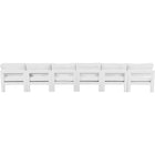 Meridian Furniture Nizuc Outdoor Patio White Aluminum Modular Sofa S180B - Outdoor Furniture