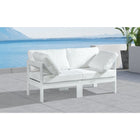 Meridian Furniture Nizuc Outdoor Patio White Aluminum Modular Sofa S60A - Outdoor Furniture