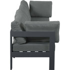 Meridian Furniture Nizuc Outdoor Patio Grey Aluminum Modular Sofa S120A - Outdoor Furniture