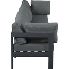 Meridian Furniture Nizuc Outdoor Patio Grey Aluminum Modular Sofa S150A - Outdoor Furniture