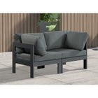 Meridian Furniture Nizuc Outdoor Patio Grey Aluminum Modular Sofa S60A - Outdoor Furniture