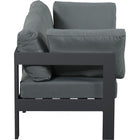 Meridian Furniture Nizuc Outdoor Patio Grey Aluminum Modular Sofa S60A - Outdoor Furniture