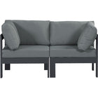Meridian Furniture Nizuc Outdoor Patio Grey Aluminum Modular Sofa S60A - Outdoor Furniture