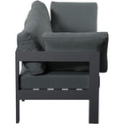 Meridian Furniture Nizuc Outdoor Patio Grey Aluminum Modular Sofa S90A - Outdoor Furniture