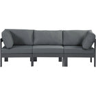 Meridian Furniture Nizuc Outdoor Patio Grey Aluminum Modular Sofa S90A - Outdoor Furniture