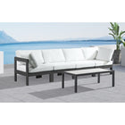 Meridian Furniture Nizuc Outdoor Patio Grey Aluminum Modular Sofa S120A - Outdoor Furniture