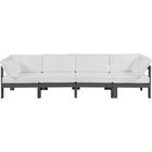 Meridian Furniture Nizuc Outdoor Patio Grey Aluminum Modular Sofa S120A - Outdoor Furniture