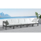 Meridian Furniture Nizuc Outdoor Patio Grey Aluminum Modular Sofa S150A - Outdoor Furniture
