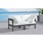 Meridian Furniture Nizuc Outdoor Patio Grey Aluminum Modular Sofa S60A - Outdoor Furniture