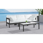 Meridian Furniture Nizuc Outdoor Patio Grey Aluminum Modular Sofa S90A - Outdoor Furniture