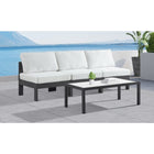 Meridian Furniture Nizuc Outdoor Patio Grey Aluminum Modular Sofa S90B - Outdoor Furniture