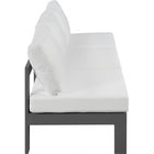 Meridian Furniture Nizuc Outdoor Patio Grey Aluminum Modular Sofa S90B - Outdoor Furniture