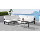 Meridian Furniture Nizuc Outdoor Patio Aluminum Modular Sectional 5A - Outdoor Furniture